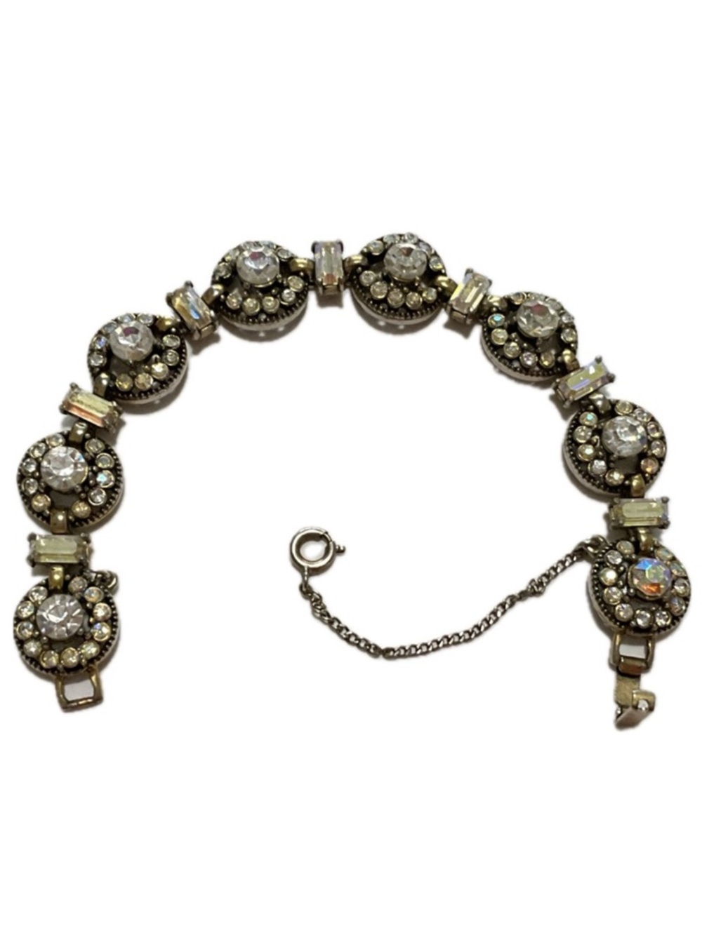 Vintage Hollycraft Rhinestone Bracelet ©1955